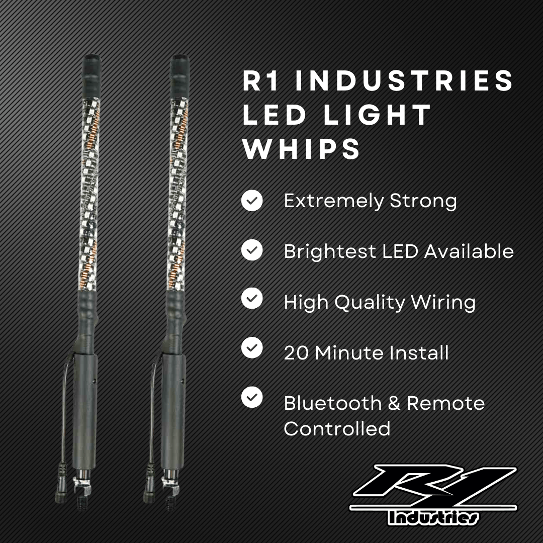 R1 Industries LED Light Whips & Rock Lights