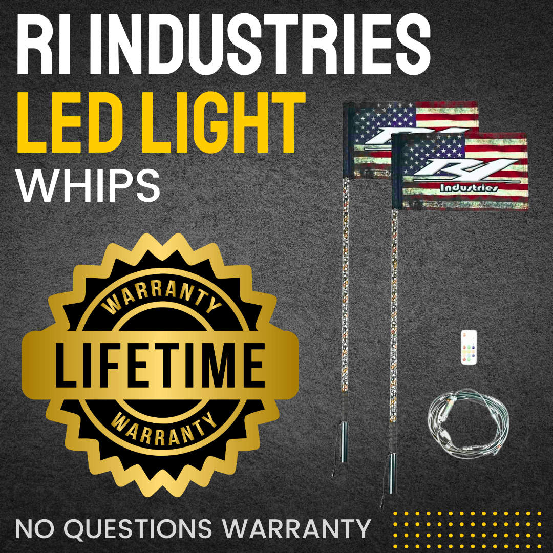 R1 Industries LED Light Whips & Rock Lights 1501-3BTP-1