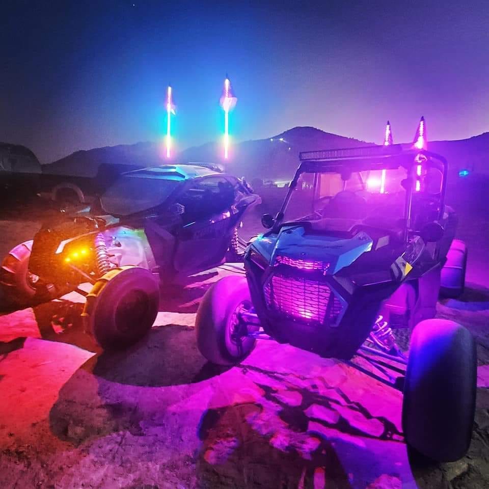 R1 Industries LED Light Whips & Rock Lights 10PODXLRL