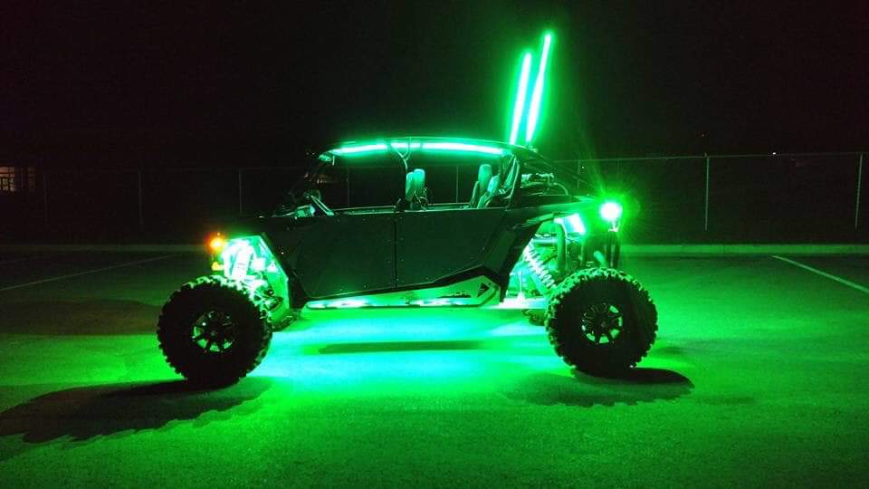 R1 Industries LED Light Whips & Rock Lights 10PODXLRL